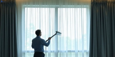 Commercial curtain stain removal service marcoola hotels offices restaurants