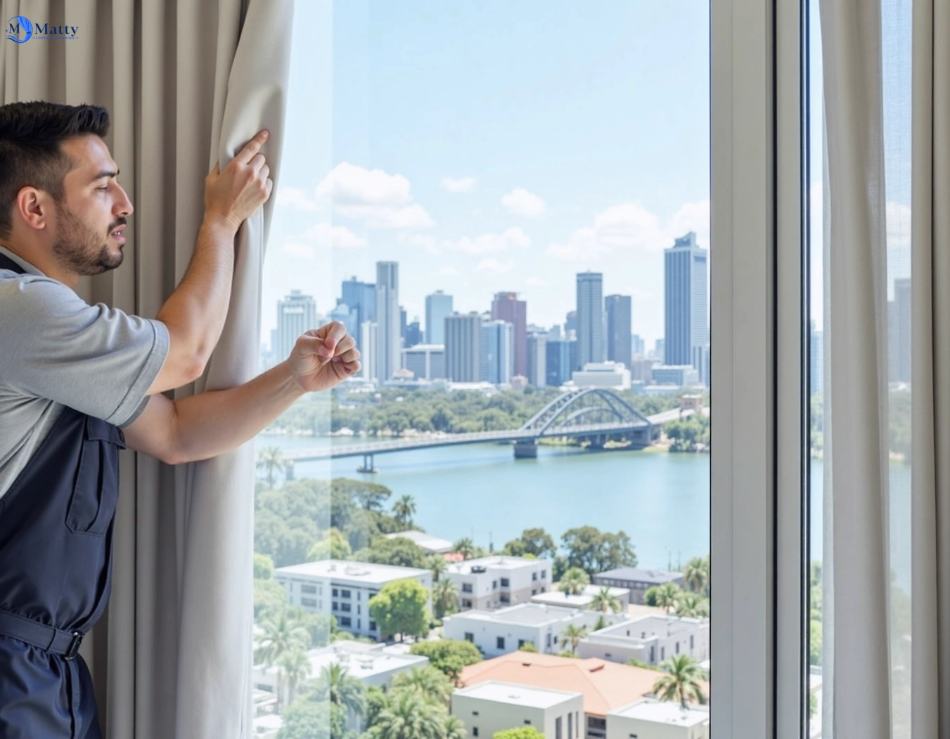 Professional curtain steam cleaning service marcoola QLD by Matty Curtain Cleaning